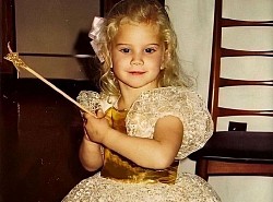 Lana dressed up, circa 1988